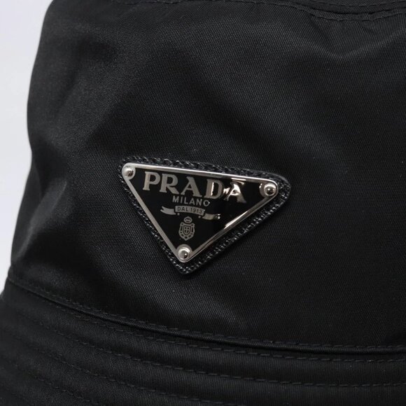 PRADA Bucket Hat Nylon S Black Auth 127060 - Picture 8 of 14